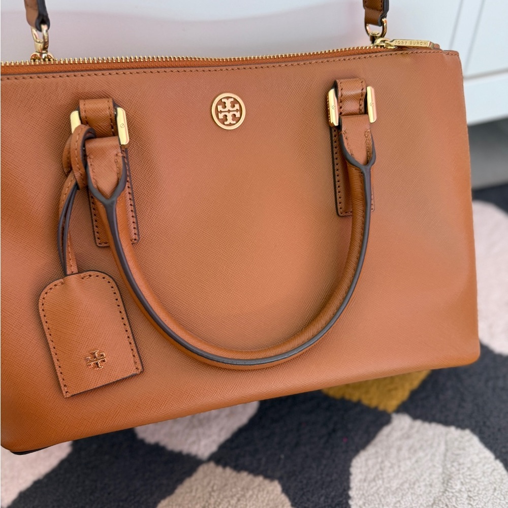Tory Burch Brown Leather Satchel